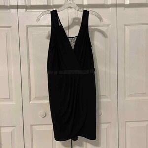 BCBGeneration Little Black Dress with lace detailing on back and shoulders sz 4